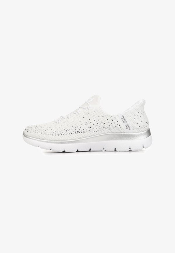 Skechers SUMMITS BRILLIANT SHINE - Trainers - white silver