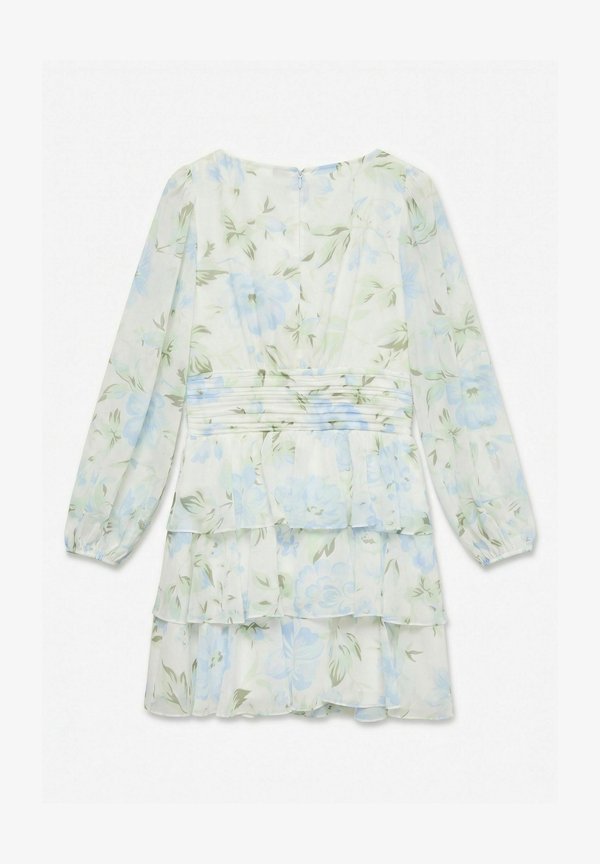 Vero Moda LAYERED DRESS VMLOUISA SHORT DRESS - Day dress - snow white
