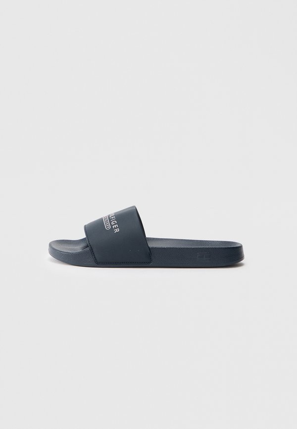 Tommy Hilfiger LOGO EMBROIDERY POOL SLIDES - Pool slides - desert sky