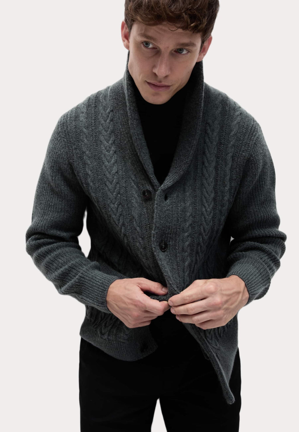 Marks & Spencer CABLE SHAWL COLLAR