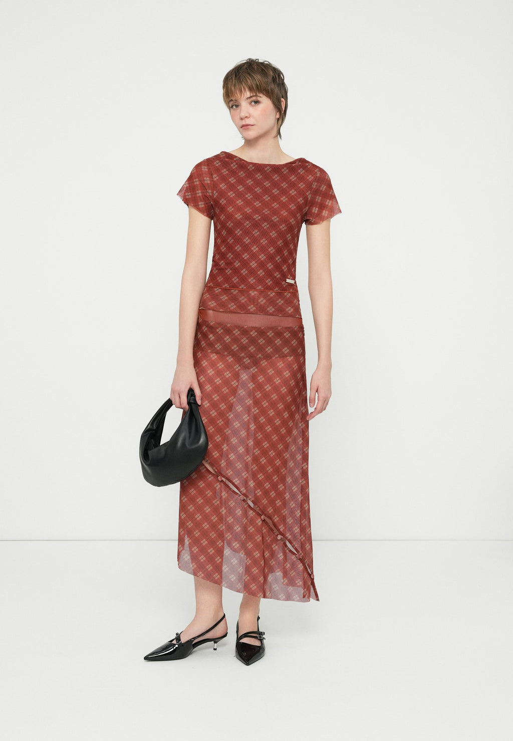 House of Sunny RETRO CHECK SKIRT