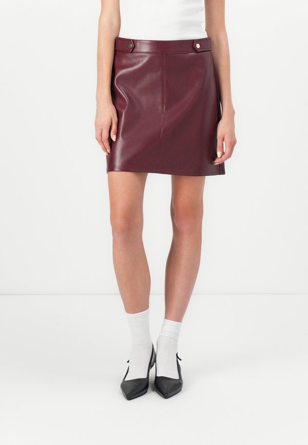 ONLY ONLISABEL SKIRT - Mini skirt - tawny port
