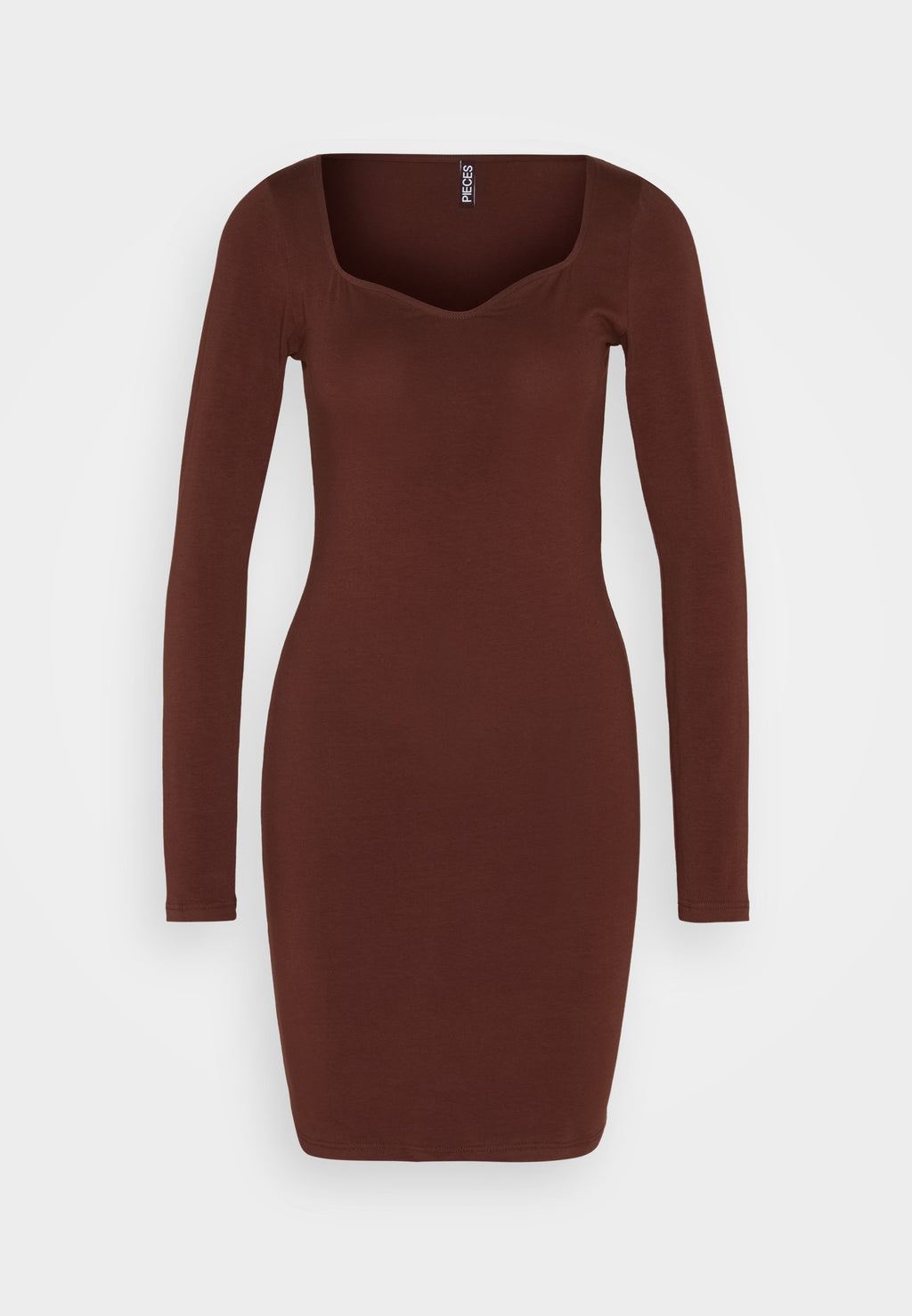 Pieces PCSOFFI  SQUARE NECK MIDI DRESS