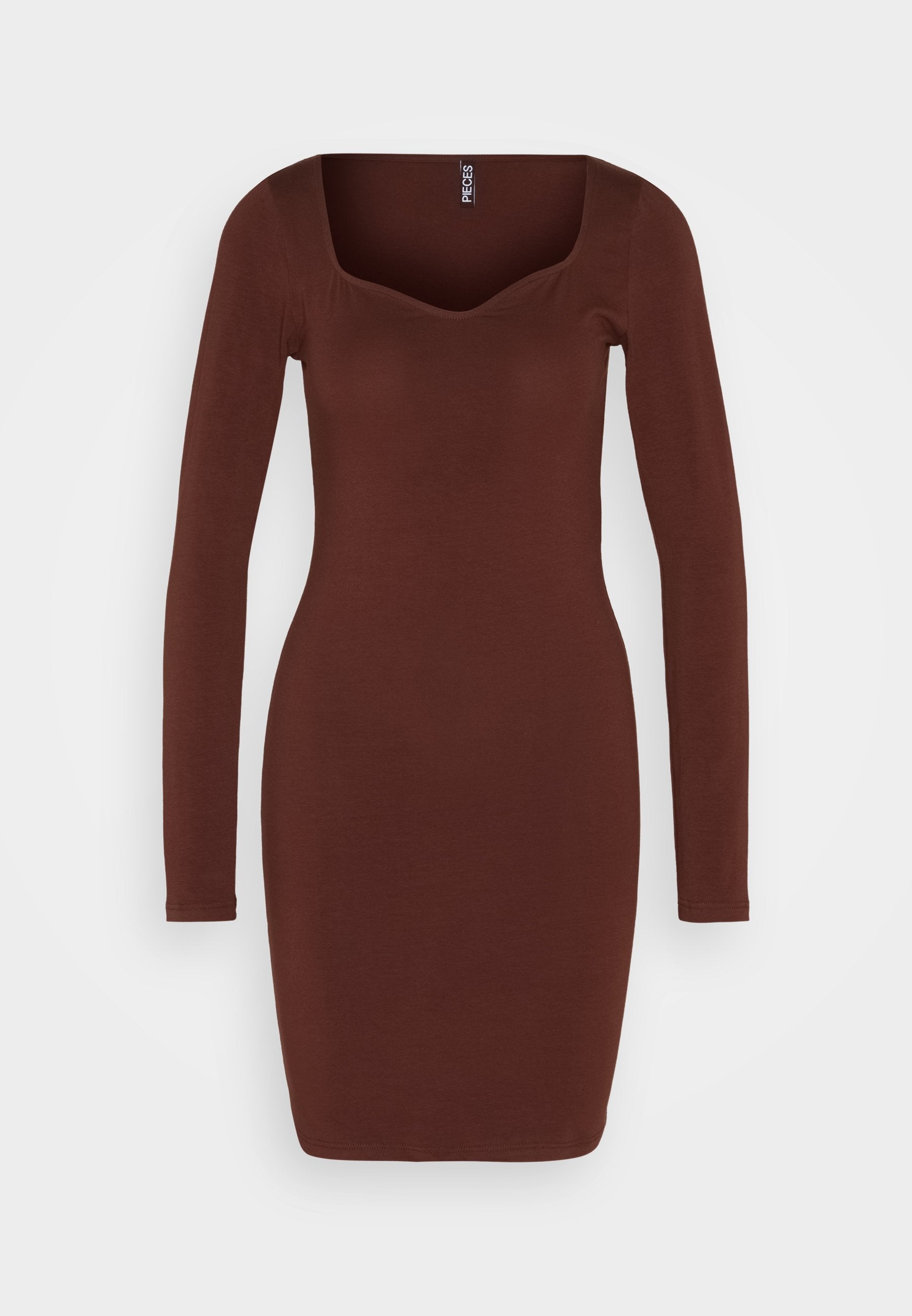 Pieces PCSOFFI  SQUARE NECK MIDI DRESS