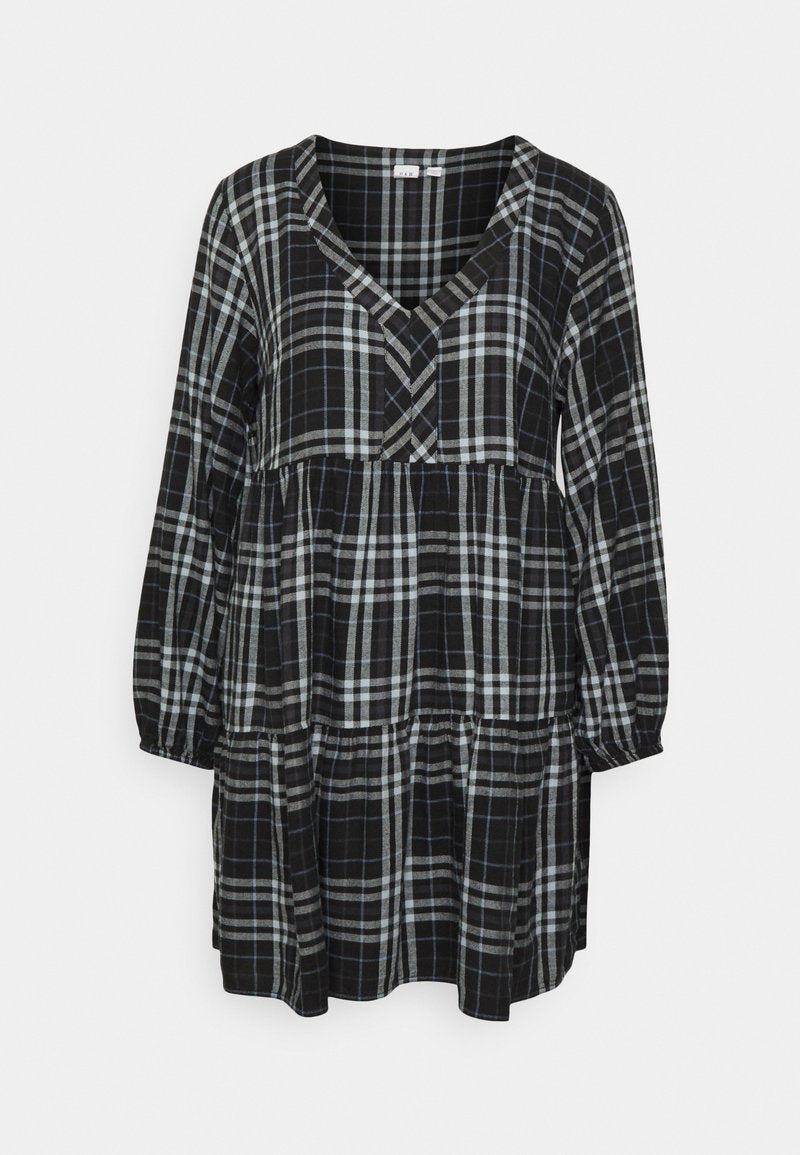 PLAID TIER SHIRT DRESS - GAP - View 1