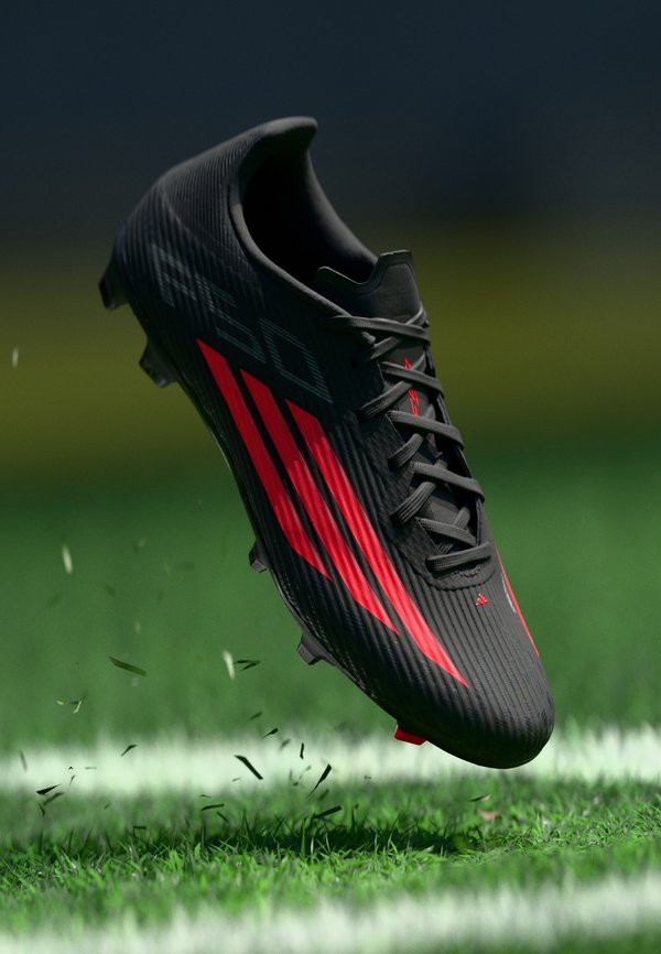 adidas Performance F50 LEAGUE - Firm-ground football boots - core black/lucid red