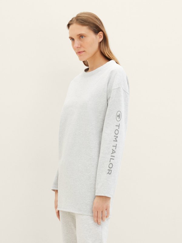 TOM TAILOR Long sleeved top - weiß mittel melange