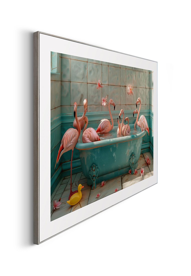 Orange Wallz FLAMINGO BATH PARTY