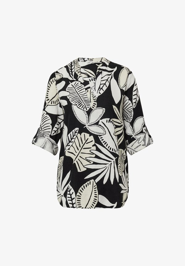 s.Oliver MIT 3/4-ÄRMELN - Blouse - schwarz