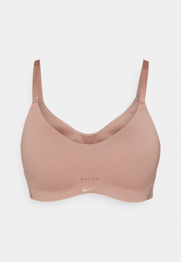 Nike Performance ALATE MINIMALIST BRA - Light support sports bra - desert dust/white