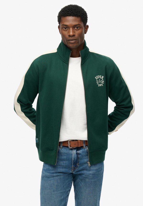 Superdry & Co ATHLETIC CLUB  - Zip-up sweatshirt - enamel green
