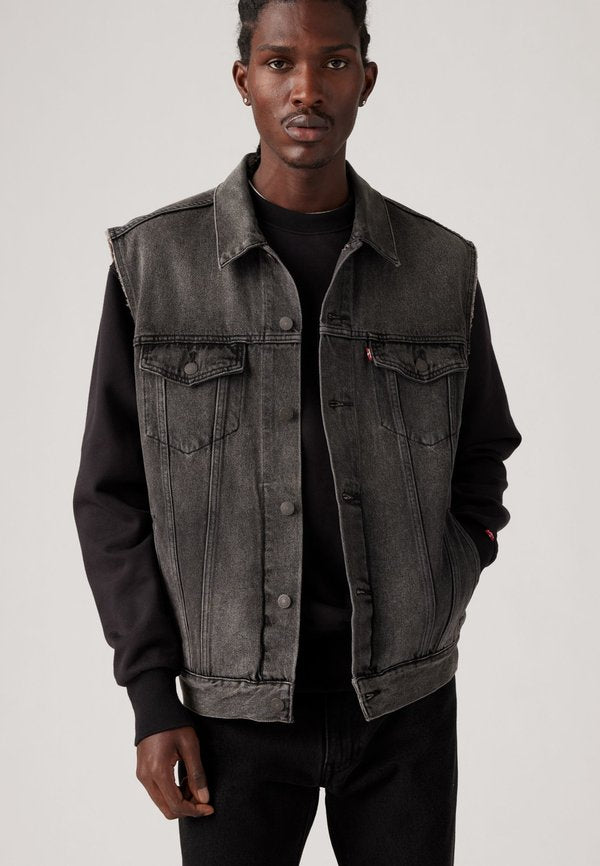 Levi's® RELAXED TRUCKER VEST - Waistcoat - night owl