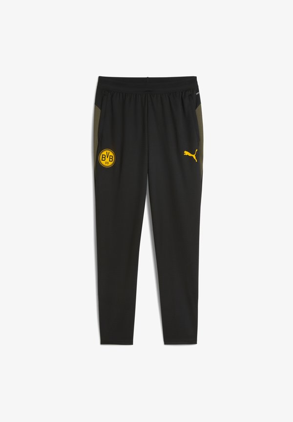 Puma BVB TRAINING PANTS W/ POCKETS - Club wear - black-loden green