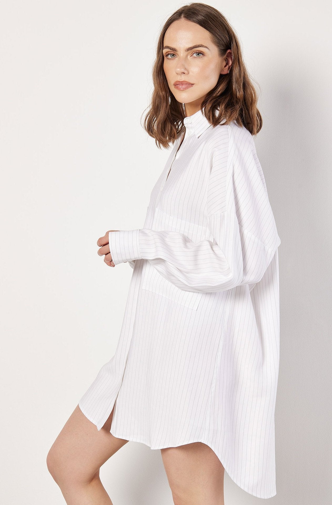 Apricot PINSTRIPE OVERSIZED