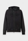 WAFFLE BOXY FIT ZIP-UP HOODIE Media 1