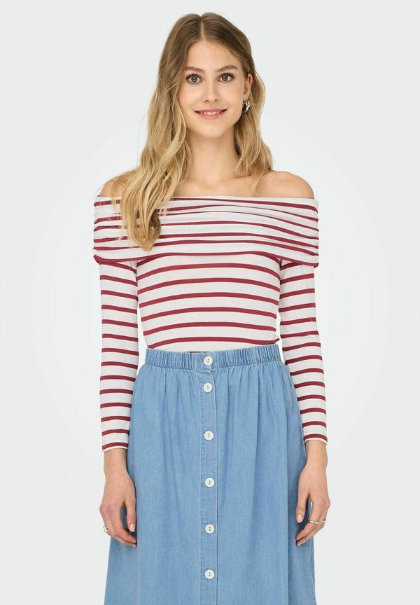 ONLY ONLGLAMOUR - Long sleeved top - cloud dancer