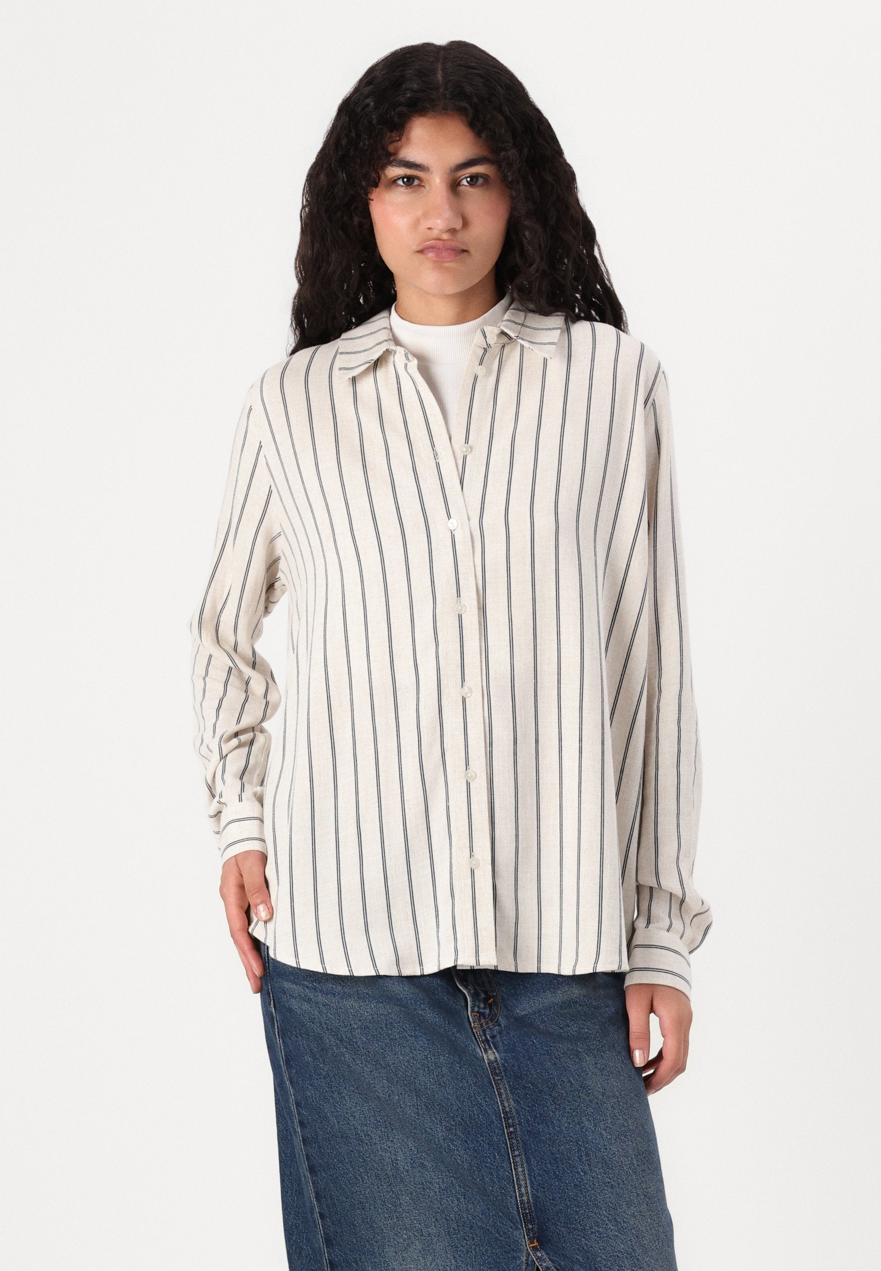 Selected Long sleeved striped