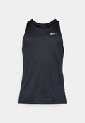 Nike Performance STRIDE TANK - Top - black/silver-colored