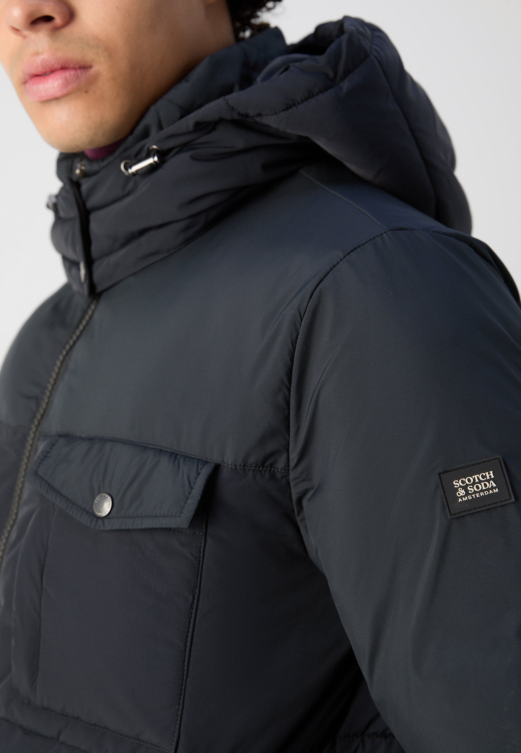 Scotch & Soda HOODED PUFFER JACKET