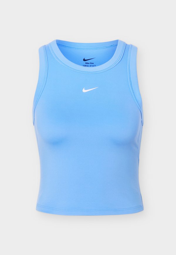 Nike Performance ONE FITTED CROP TANK - Top - university blue/white