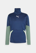 Puma INDIVIDUAL WINTERIZED - Long sleeved top - persian blue/eucalyptus