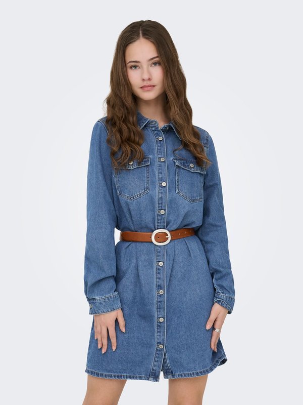 ONLY Denim ONLLISA Short - Denim dress - medium blue denim