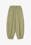 Bershka RUSTIC BLOOMER - TROUSERS - Trousers - khaki