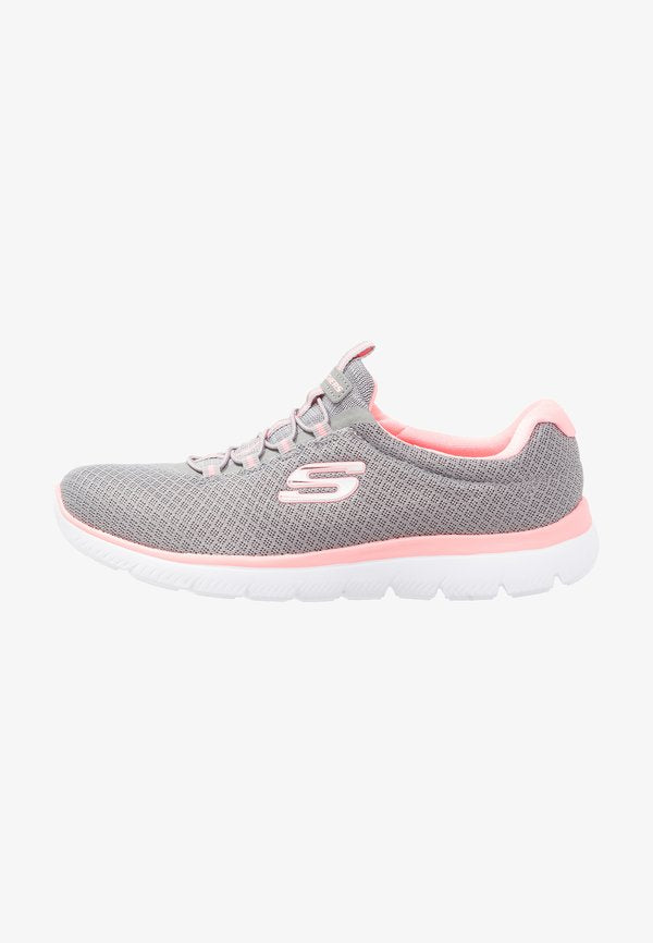 Skechers SUMMITS - Trainers - gray/pink