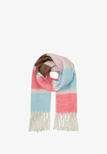 TOM TAILOR MIT STREIFENMUSTER - Scarf - pink blue stripe design
