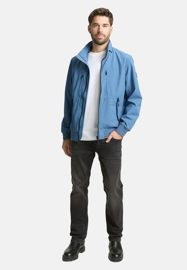 TOM TAILOR MIT VERSTAUBARER KAPUZE - Bomber Jacket - marine blue