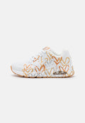 Skechers UNO - Trainers - white/multi-coloured metallic