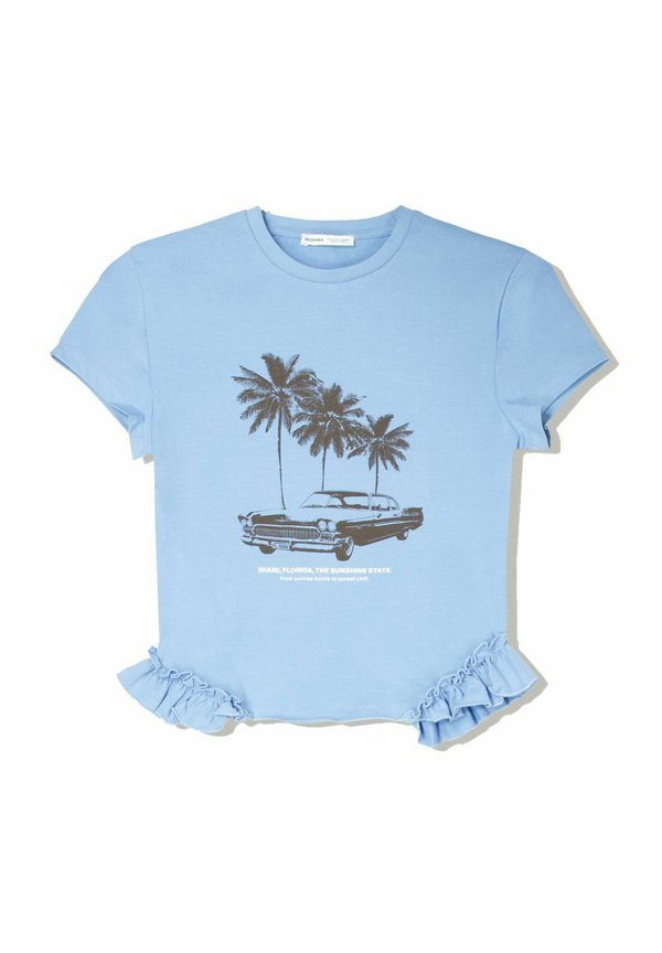 Bershka SHORT SLEEVE WITH RUFFLES