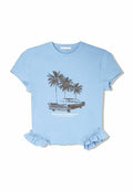 Bershka SHORT SLEEVE WITH RUFFLES