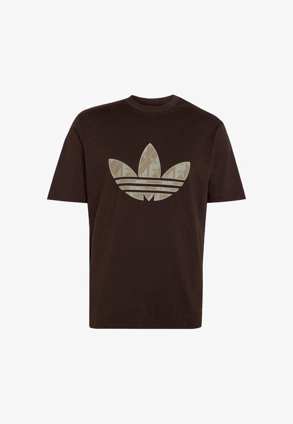 adidas Originals ADIDAS ORIGINALS MONOGRAM TEE - Print T-shirt - aurora coffee