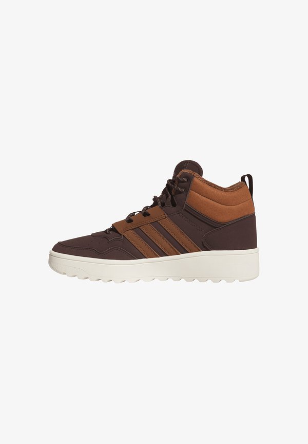 adidas Performance UNISEX HOOPS 4.0 MID JQ5364 - Basketball shoes - sha brown/sub col o white