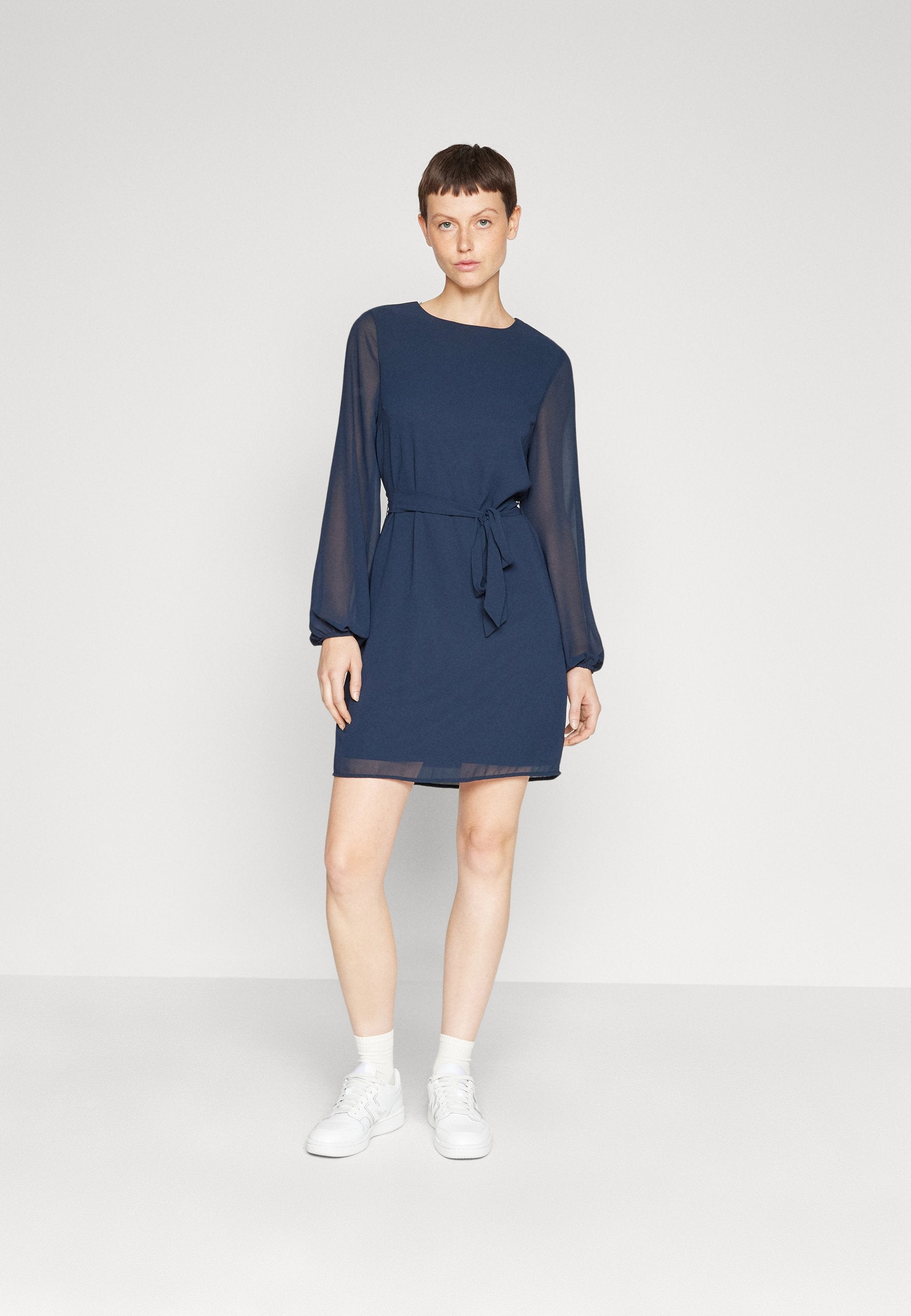 VILA VISANNE NEW FLOUNCE SLEEVES SHORT DRESS