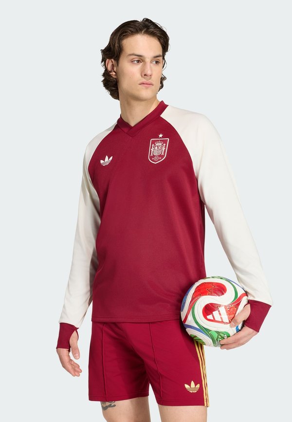 adidas Performance SPAIN 26 AWAY PRE MATCH WARM - Long sleeved top - team coll burgundy 2