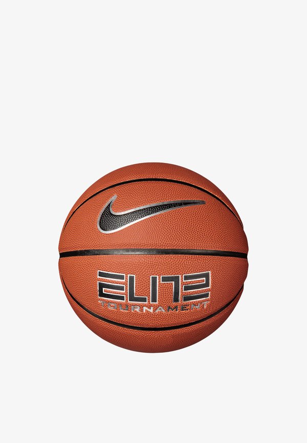Nike Performance ELITE TOURNAMENT 8P DEFLATED - Basketball - amber/black/metallicsilver/black