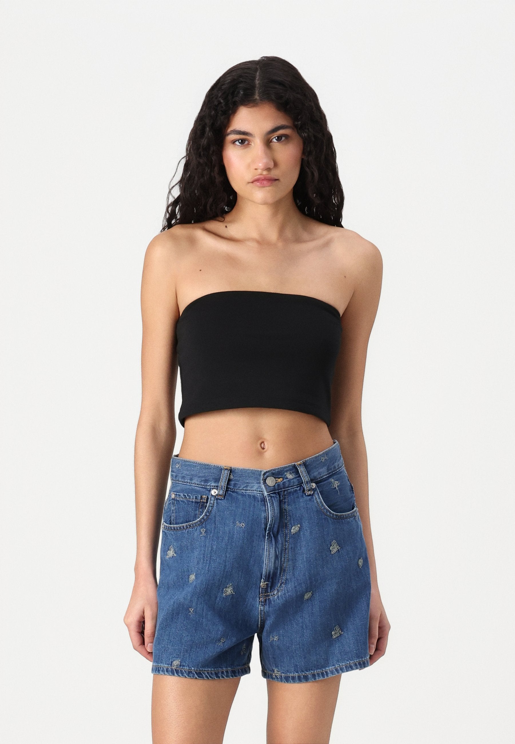 ONLY ONLLIVE LOVE DOUBLE TUBE CROP 2 PACK