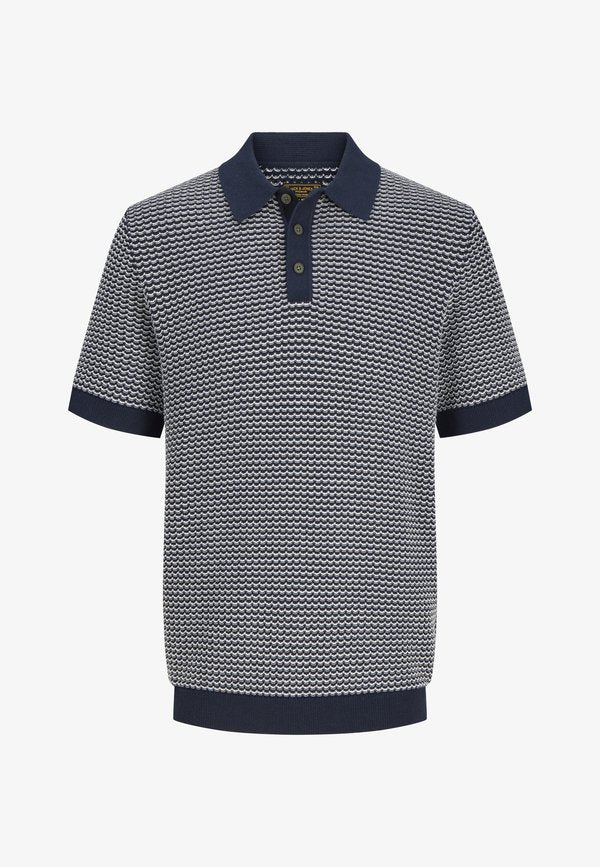 Jack & Jones Knitted Knitted - Polo shirt - sky captain