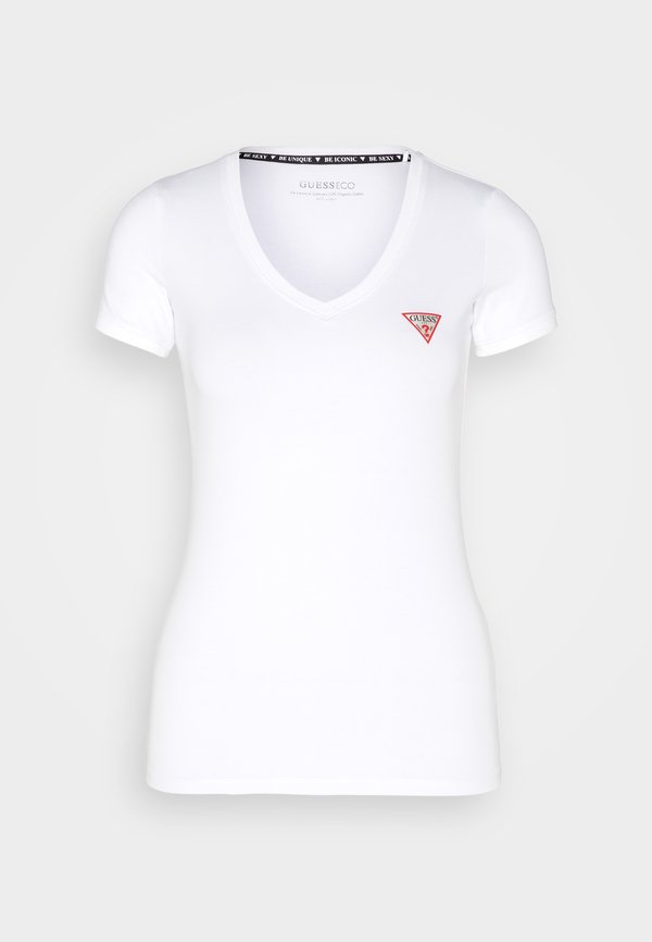 Guess MINI TRIANGLE TEE - Basic T-shirt - pure white