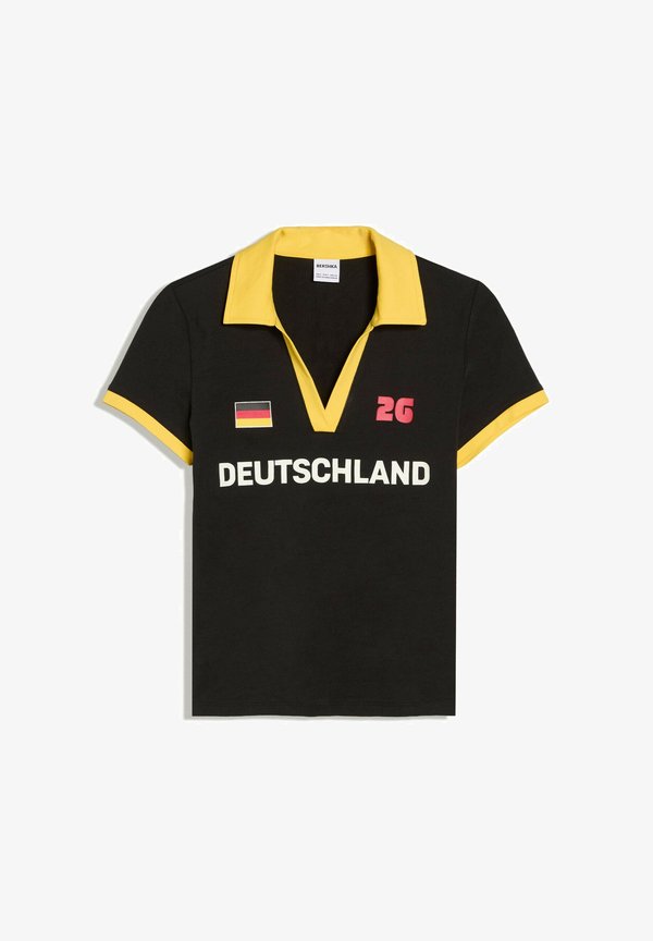 Bershka FIFA WORLD CUP FITTED POLO SHIRT - Polo shirt - black