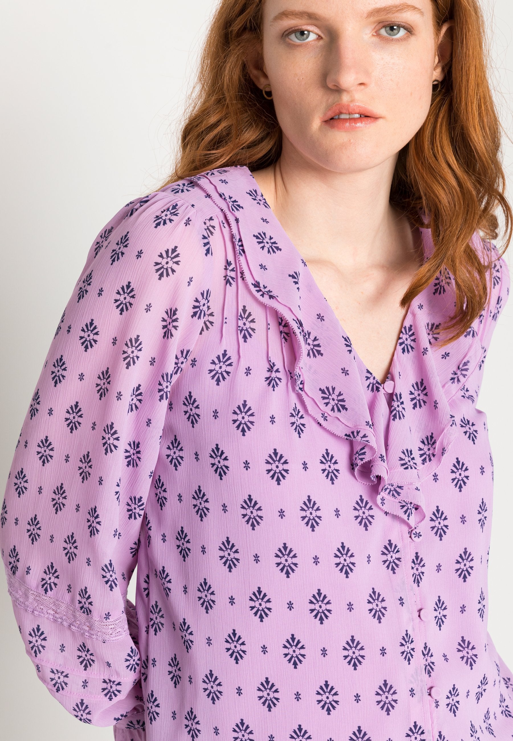 Marks & Spencer GEO RUFF BLOUSE