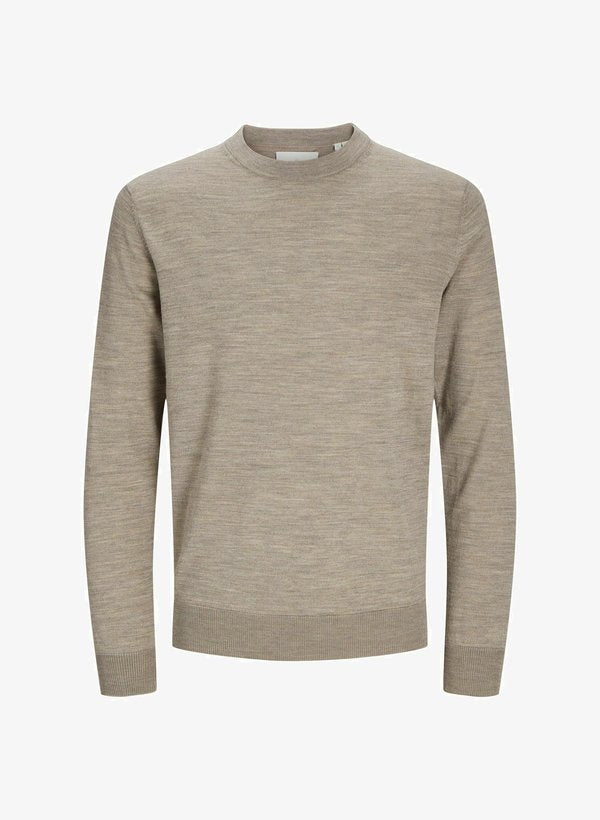 Jack & Jones Knitted Plain Knitted - Jumper - greige