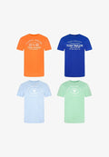 TOM TAILOR 4 PACK - Print T-shirt - soft basil green