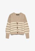 Vero Moda VMLEA V NECK CARDIGAN - Cardigan - moon rock
