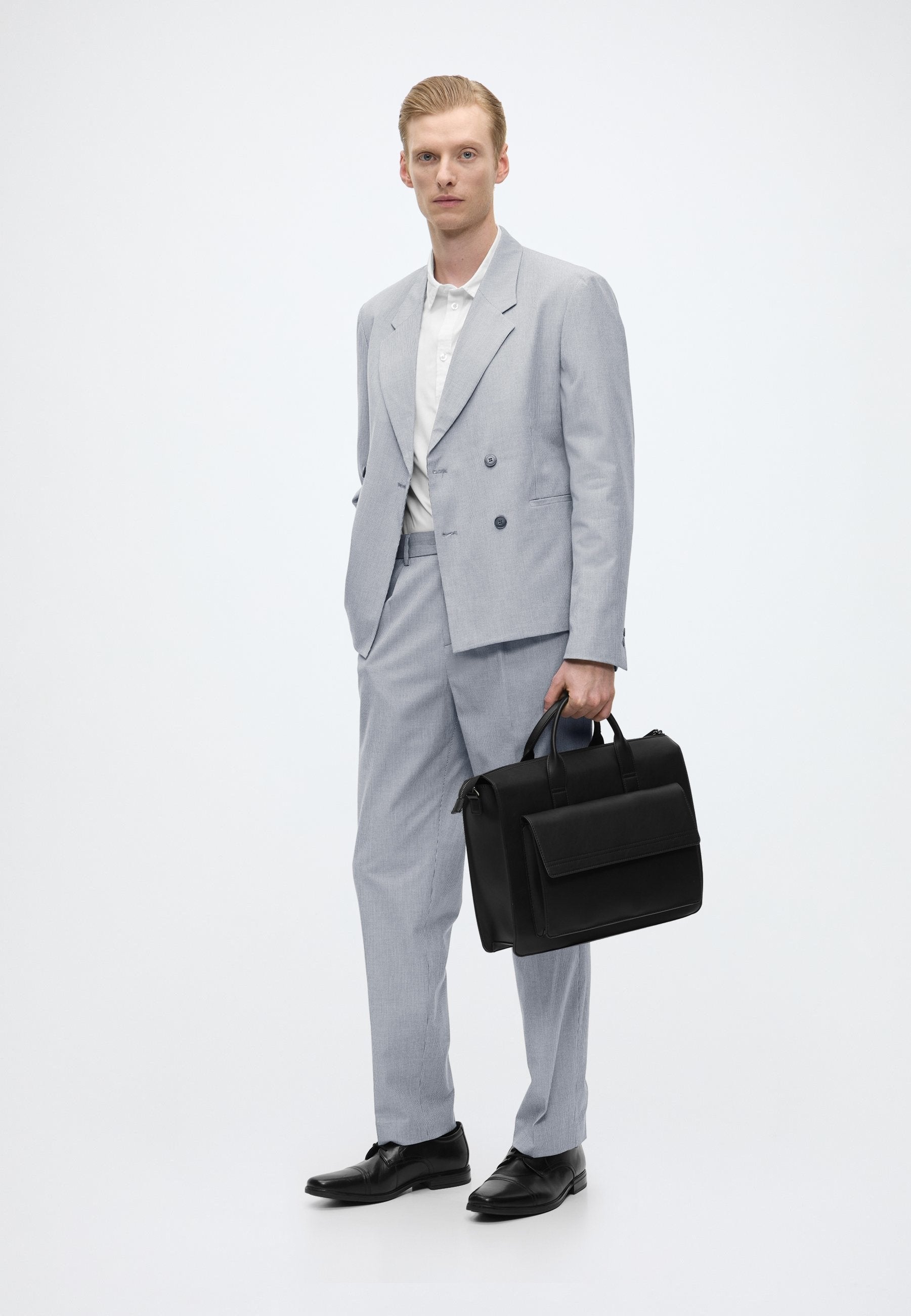 MICRO HOUNDTOOTH SUIT CROPPED Media 2