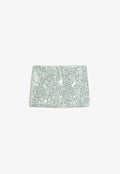 Bershka SKIRT - Mini skirt - green
