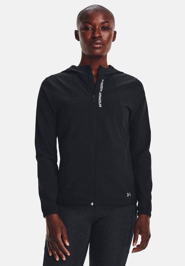 Under Armour OUTRUN THE STORM - Training jacket - black reflective reflective