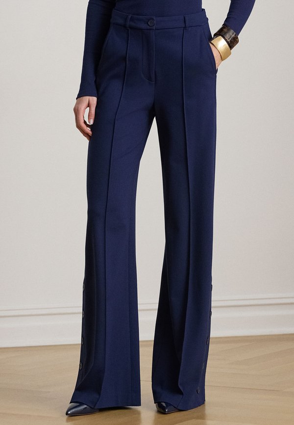 Lauren Ralph Lauren BUTTON-TRIM PONTE WIDE-LEG PANT